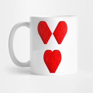 Brick Heart (some assembly required) Mug